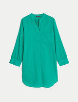 Vestido de playa camisero