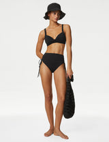 Parte baja de bikini fruncida