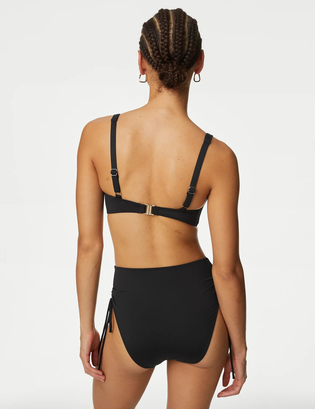 Parte baja de bikini fruncida