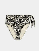 Parte alta de bikini con diseño Cebra