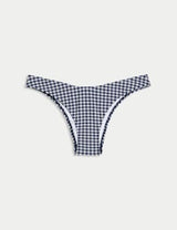 Parte baja de bikini de cuadritos Vichy