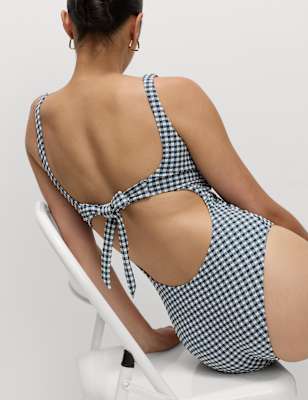 Bañador de cuadritos Vichy