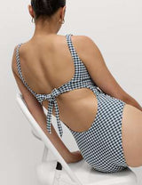 Bañador de cuadritos Vichy