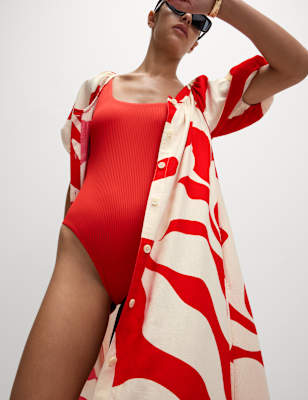 Vestido de lino diseño botones