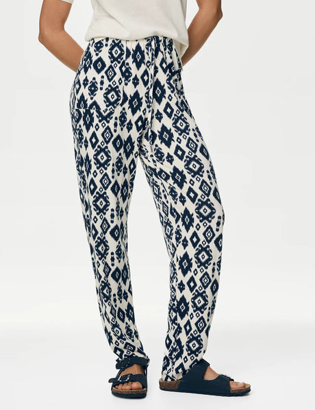 Pantalón de punto con diseño