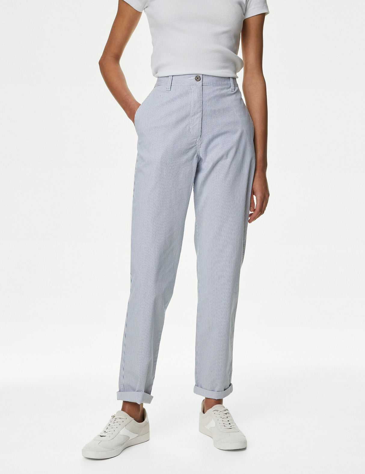 Pantalón chino de rayas