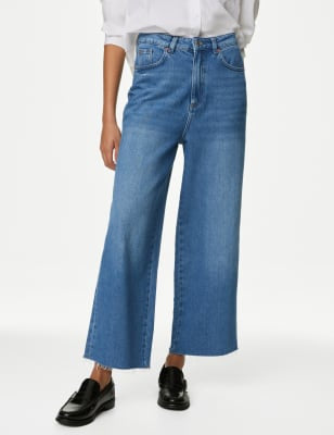 Pantalón vaquero tamaño pescador de corte ancho