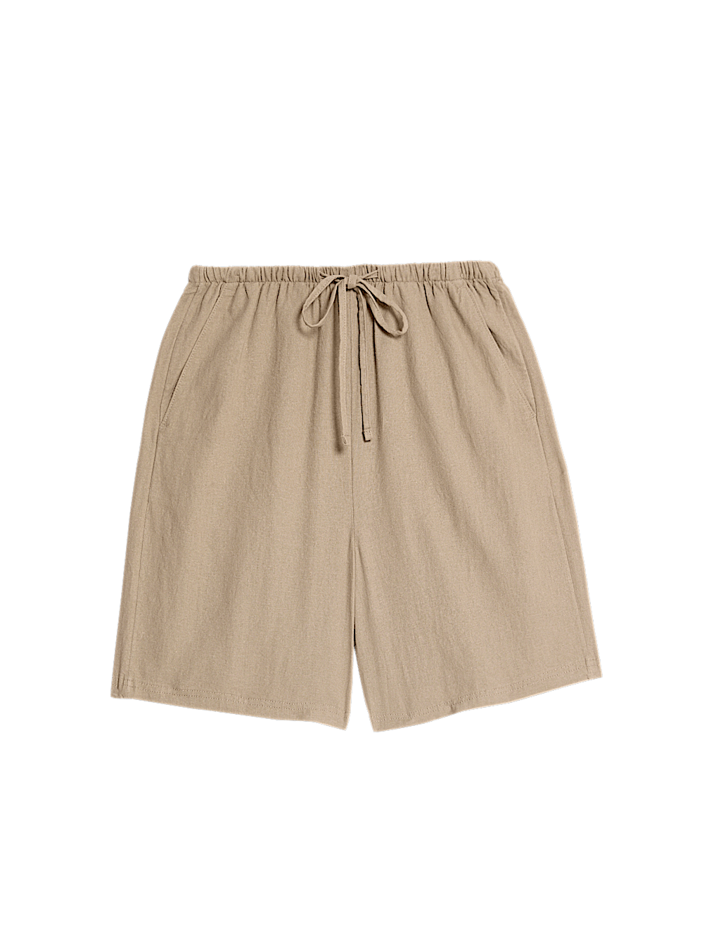 Pantalón corto de lino viscosa