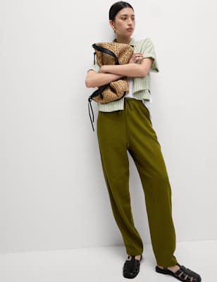 Pantalón de lino viscosa