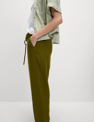Pantalón de lino viscosa