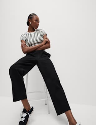 Pantalón casual jogger de corte recto