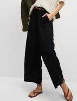 Pantalón pescador de lino viscosa