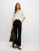 Pantalón pescador de lino viscosa