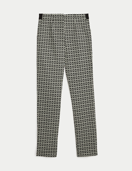 Pantalón de algodón tobillero diseño