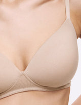 Pack 3 sujetadores sin aro de algodón Full Cup