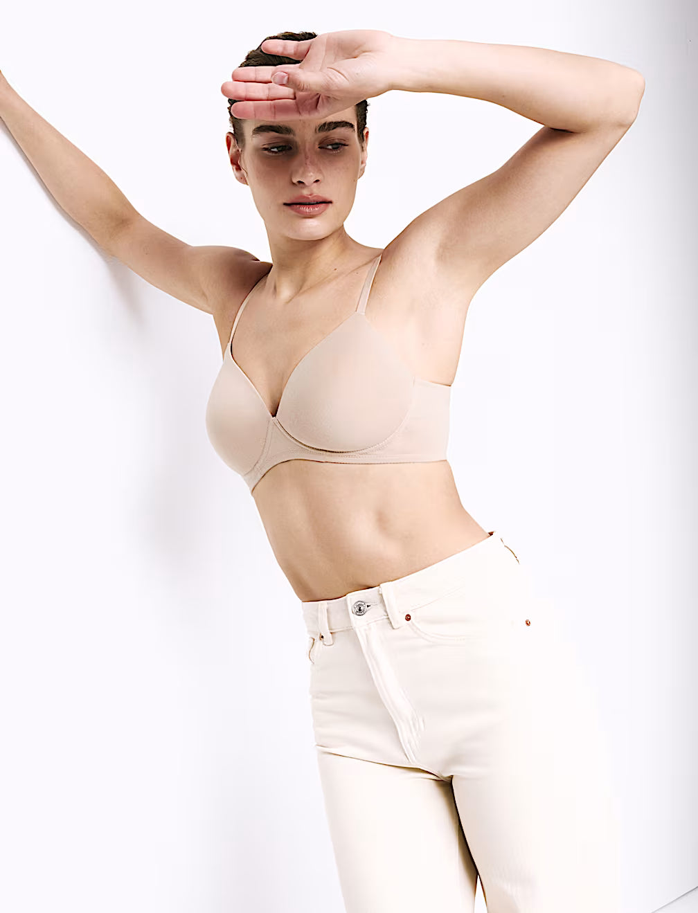 Pack 3 sujetadores sin aro de algodón Full Cup