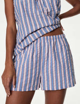 Pijama corto de rayas y tirantes