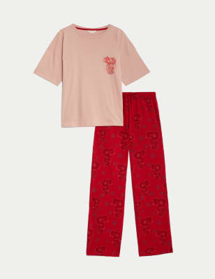 Pijama de manga corta con dibujo de dragón