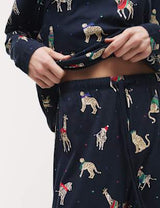 Pijama de manga larga con diseño navideño