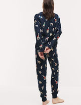 Pijama de manga larga con diseño navideño