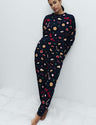 Pijama de manga larga estampado
