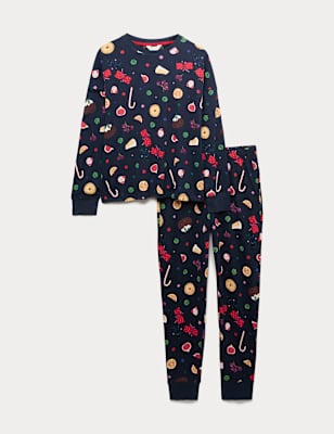 Pijama de manga larga estampado