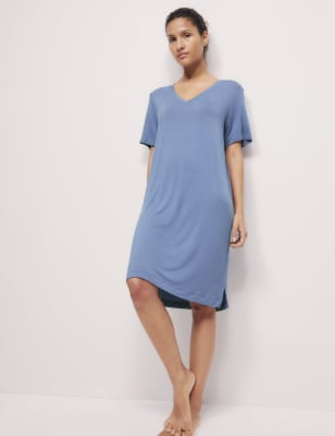 Camisola de manga corta de viscosa