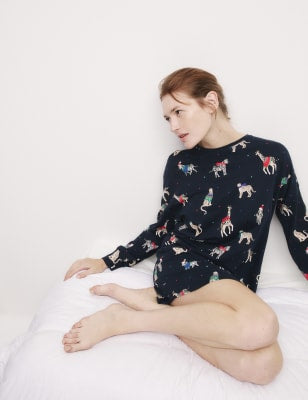 Camisola de manga larga con diseño navideño