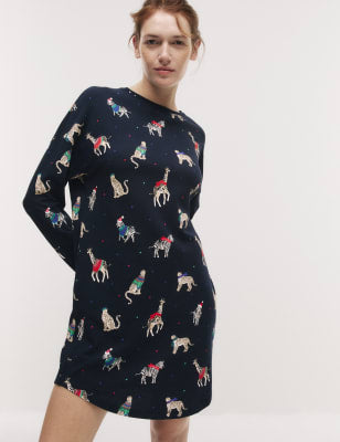 Camisola de manga larga con diseño navideño