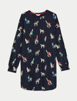 Camisola de manga larga con diseño navideño