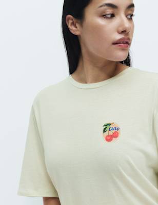 Camisola de manga corta con diseño