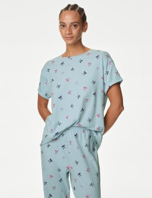 Pijama de manga corta con diseño