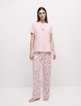 Pijama de manga corta con diseño