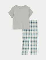 Pijama de manga corta con diseño