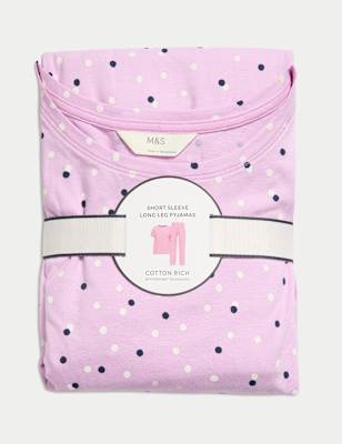 Pijama de diseño de manga corta y pantalón largo FP