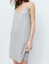 Camisola de tiros con borde de encaje