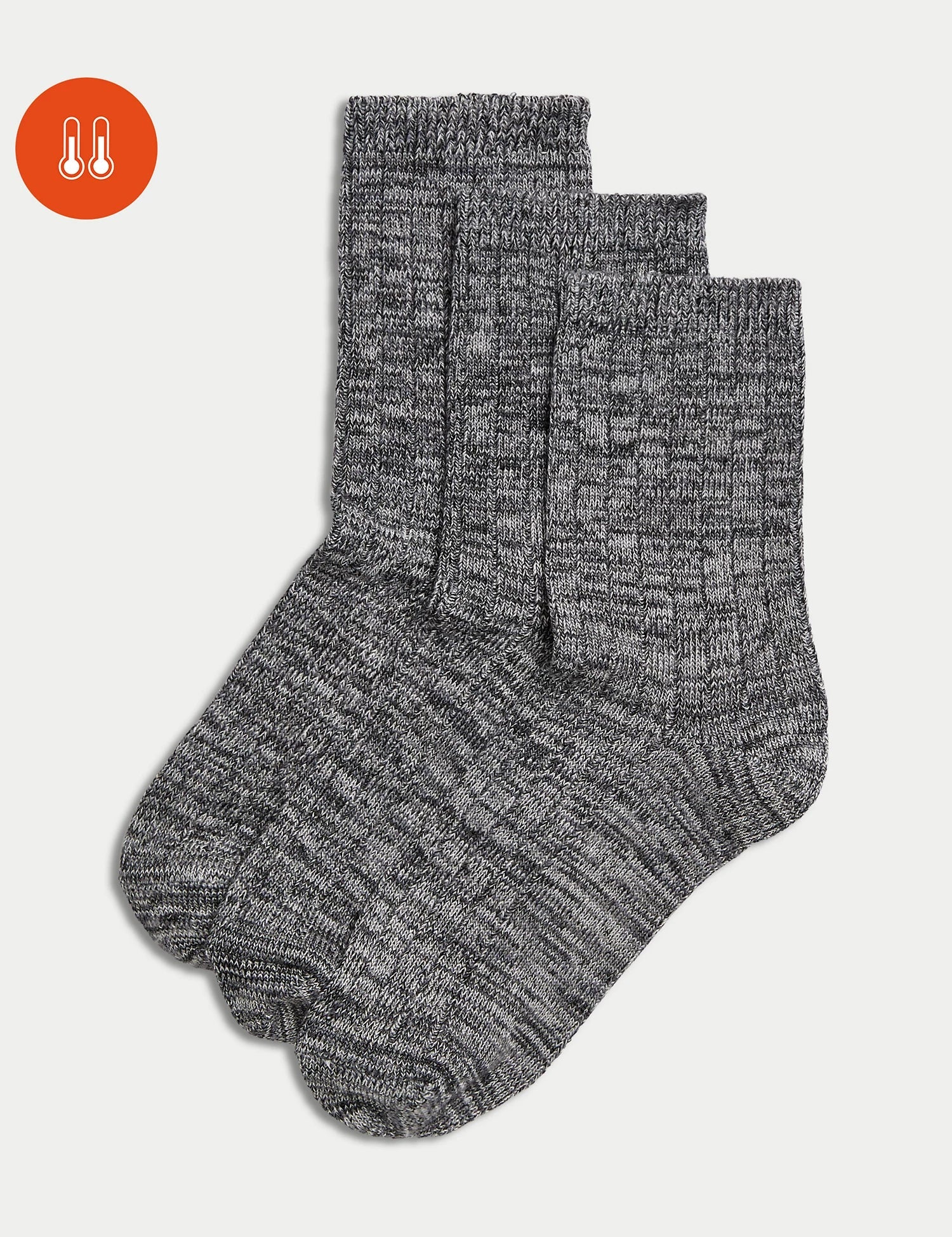 Pack 3 calcetines térmicos lisos
