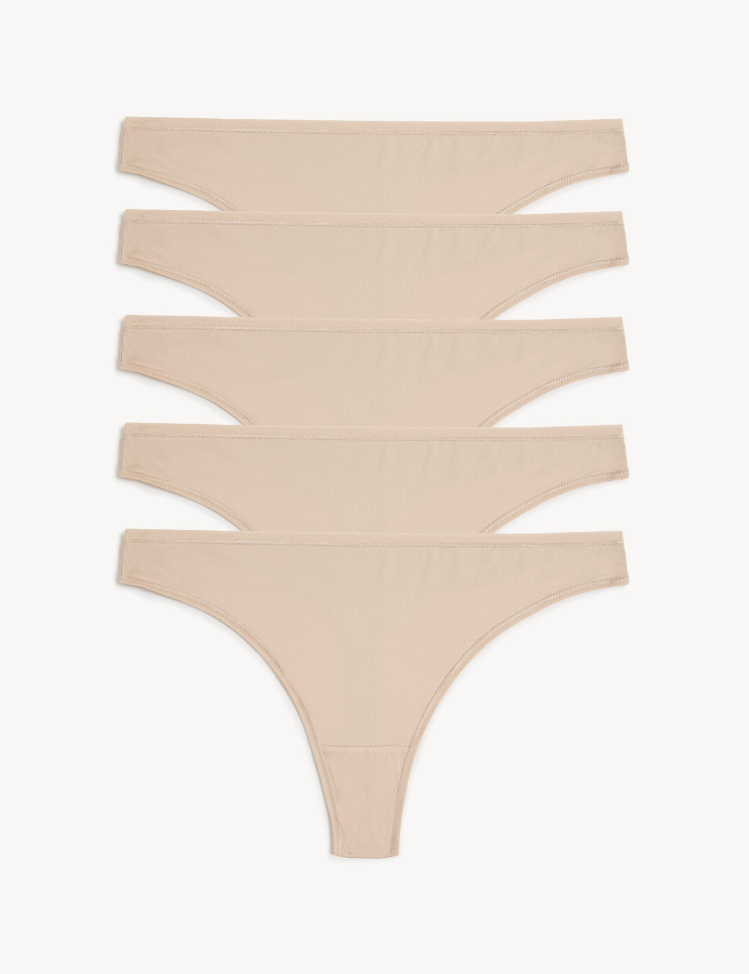 Pack 5 tangas lisas microfibra