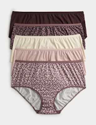 Pack 5 bragas altas HRS estampadas