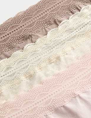 Pack 3 bragas de algodón de estilo short alta de talle