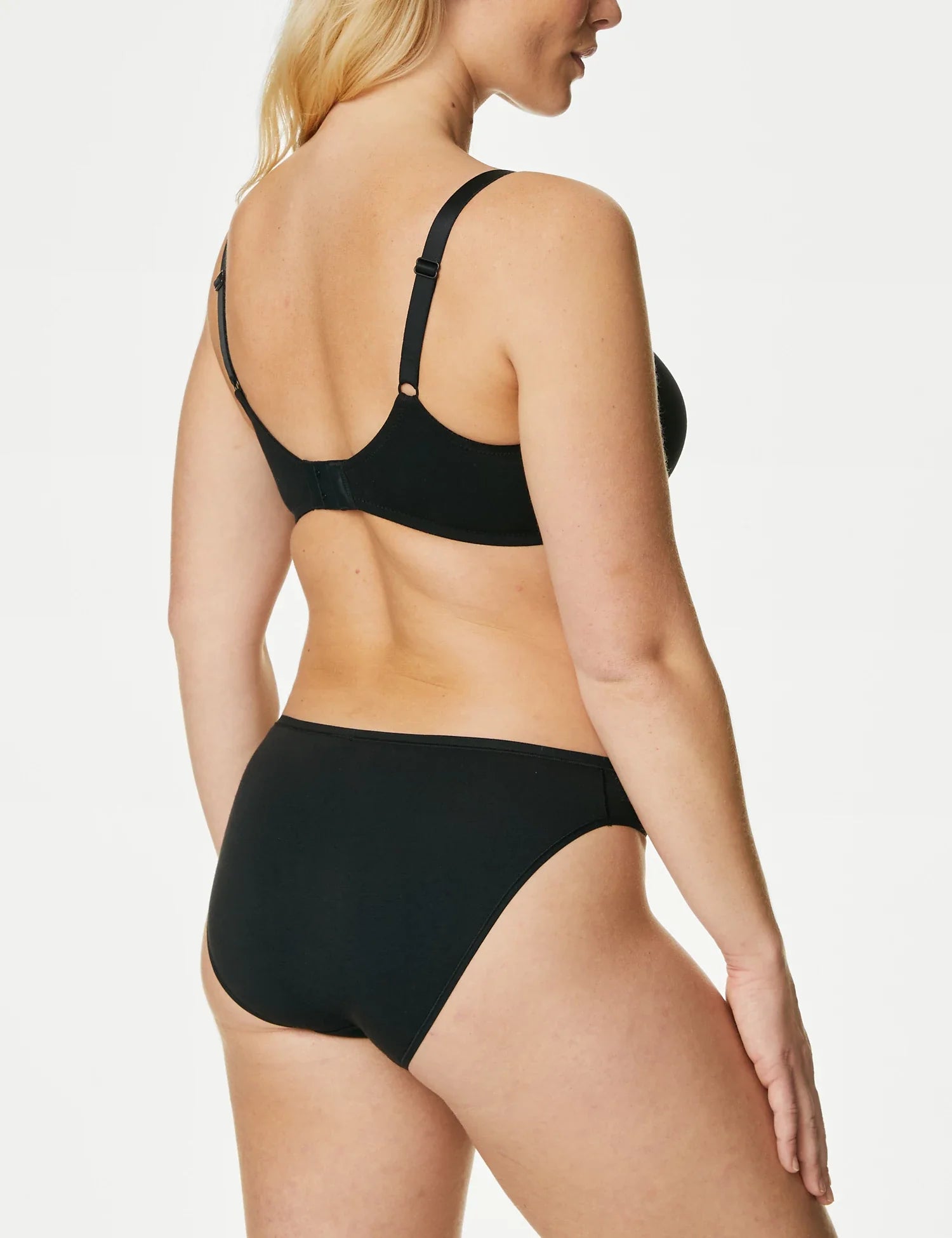 Pack x5 bragas altas algodón modal