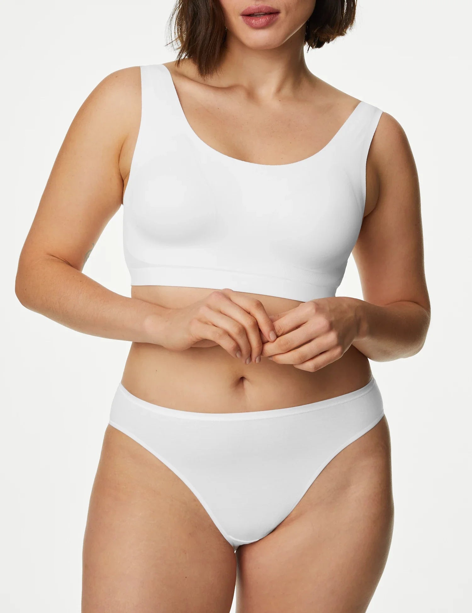 Pack x5 bragas altas algodón modal