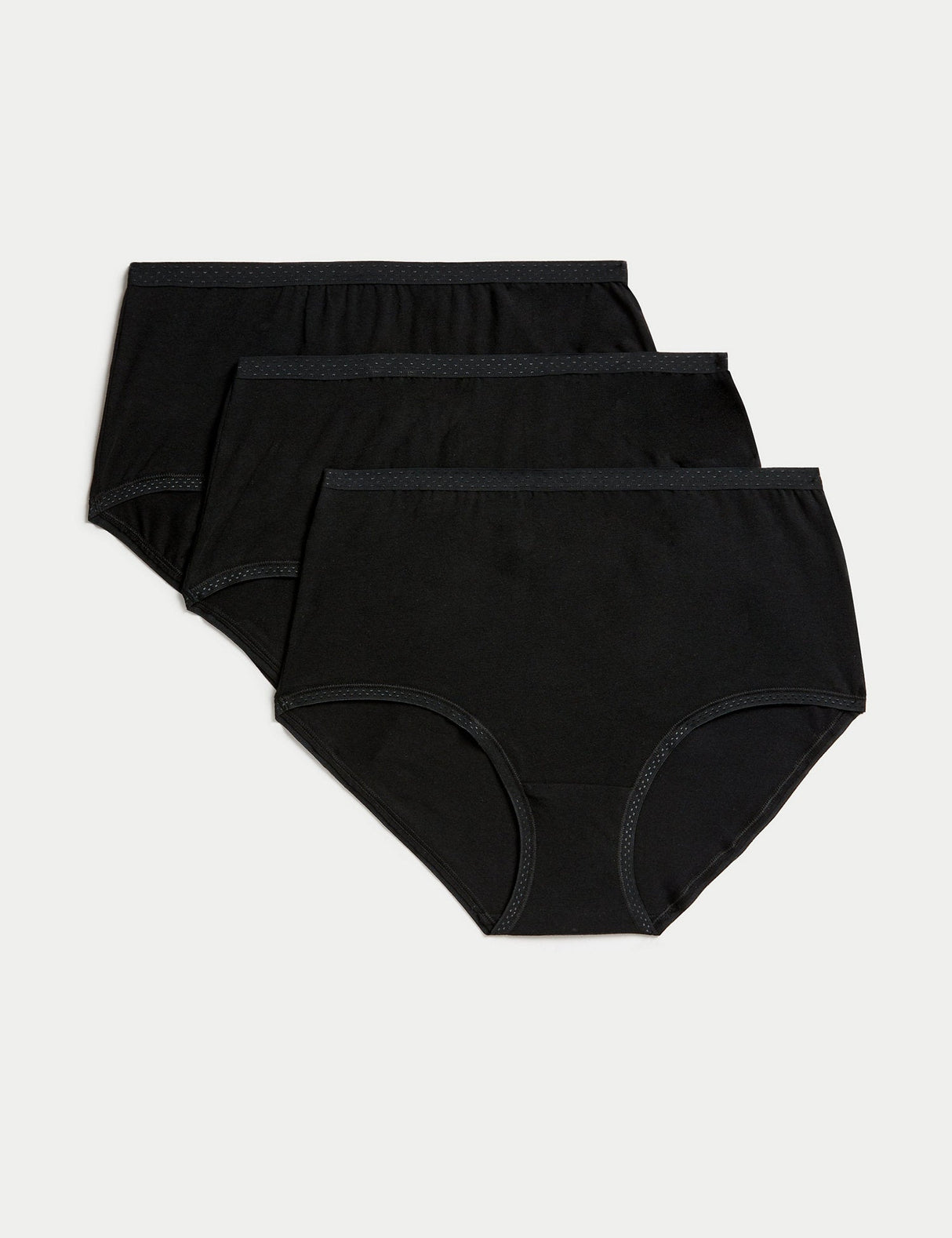 Pack 3 bragas altas de algodón