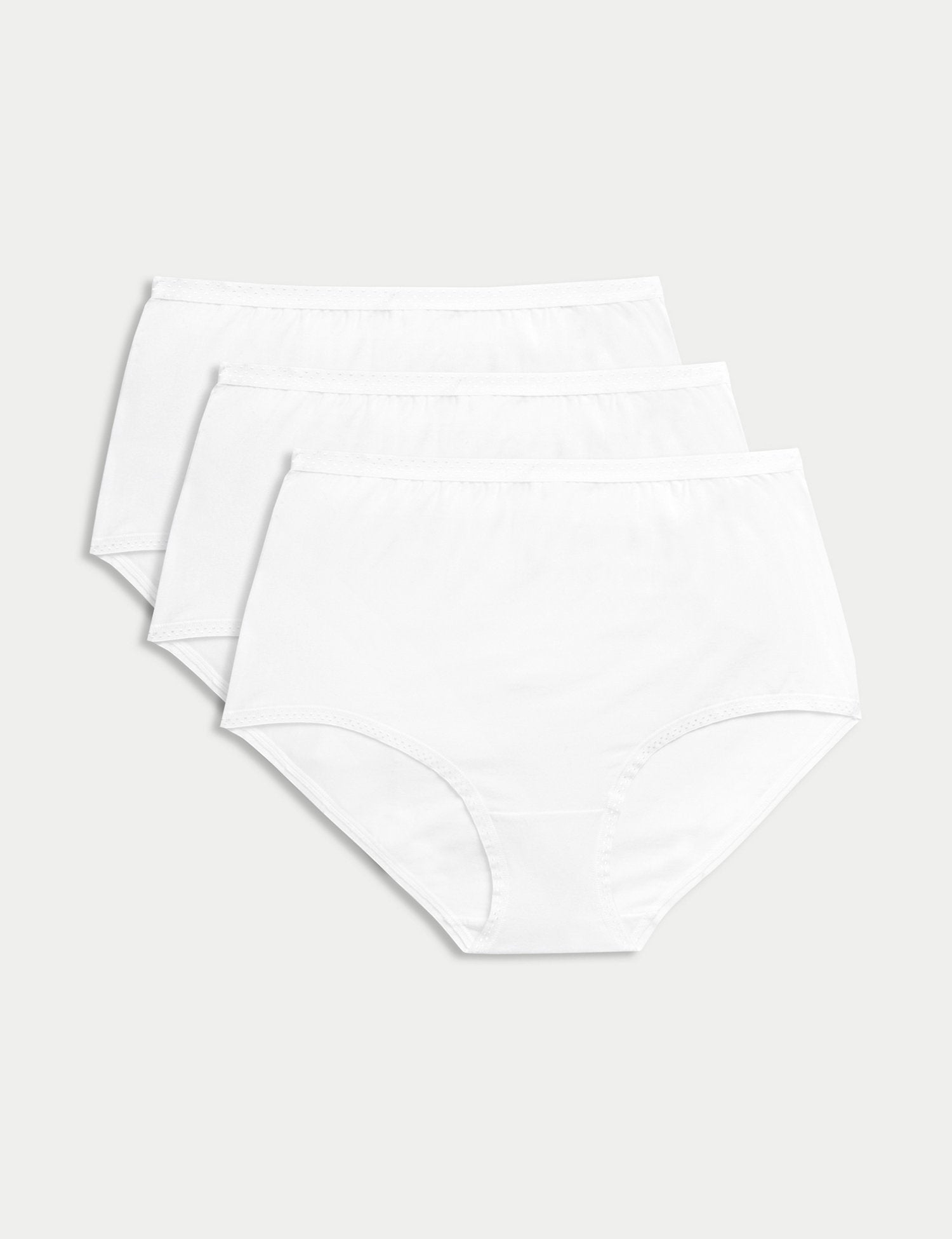 Pack 3 bragas altas de algodón