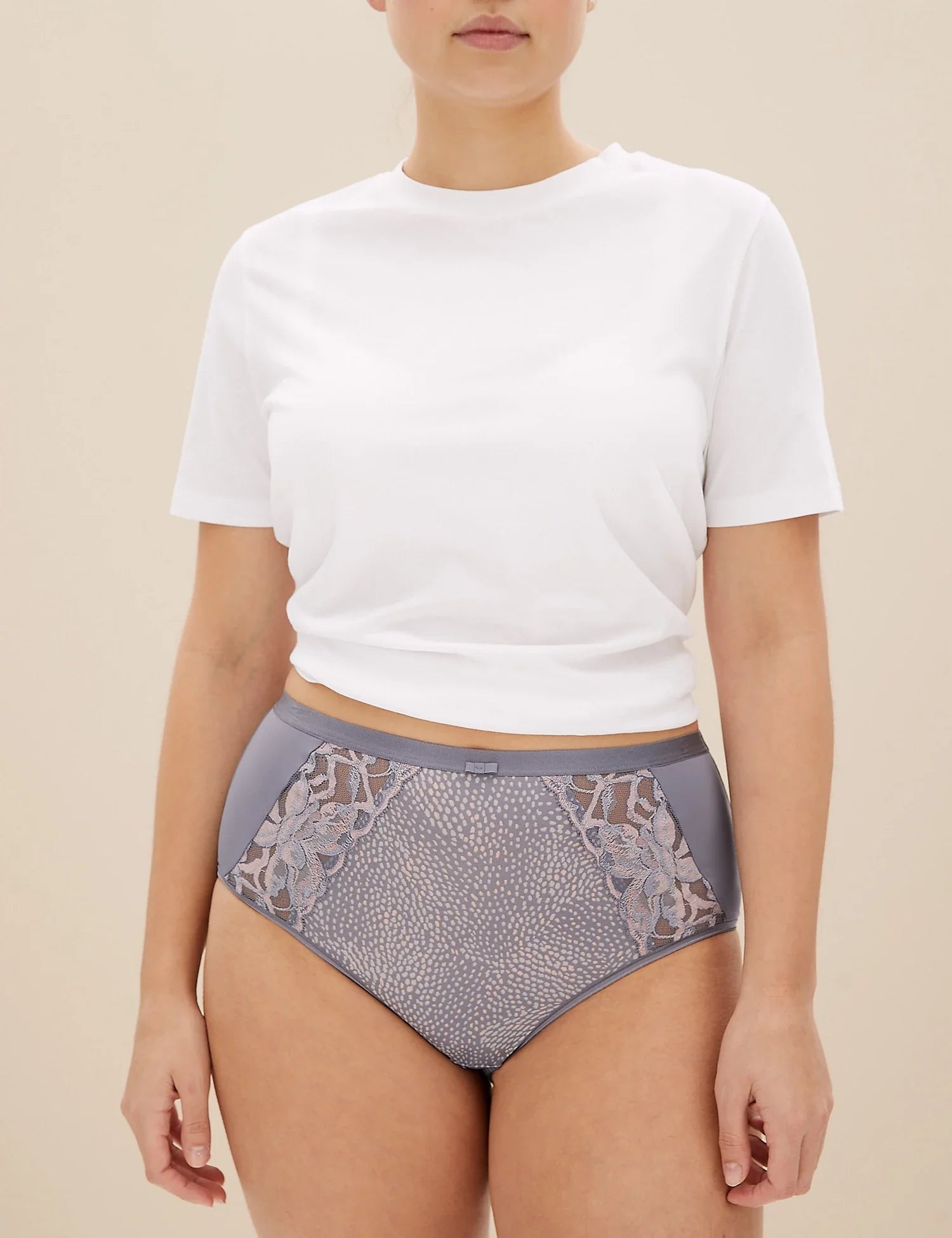 Pack 3 Bragas altas con encaje