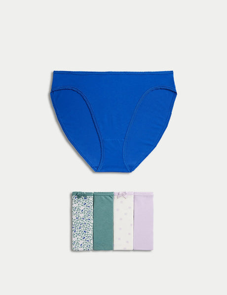 Pack 5 bragas altas diseño
