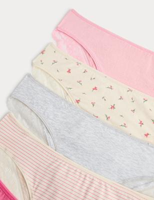 Pack 5 brasileñas algodoón con lycra