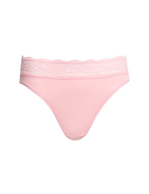Pack 5 bragas altas HL estampadas con detalle encaje
