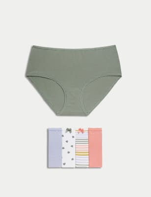 Pack 5 bragas altas diseño