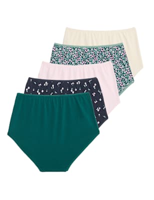 Pack 5 bragas altas diseño